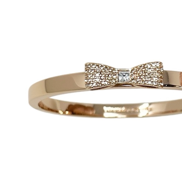 NWT Kate Spade ♠️ Ready Set Bow Pave Bow Bangle - Picture 3 of 7